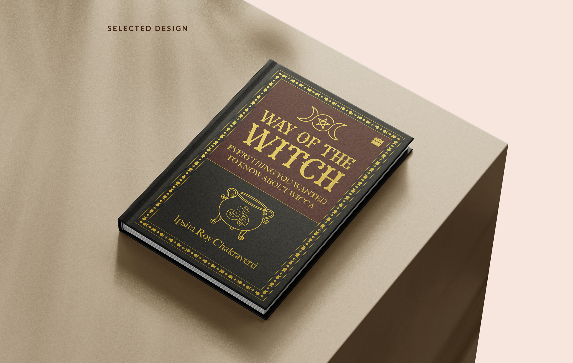 Final Way of the Witch hardcover resting on a stone pedestal