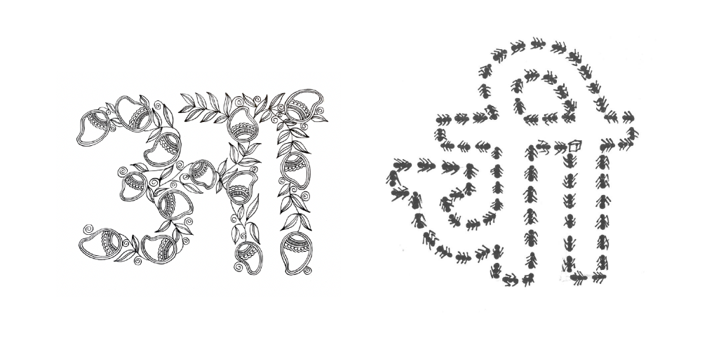 Repetition approach letterform examples