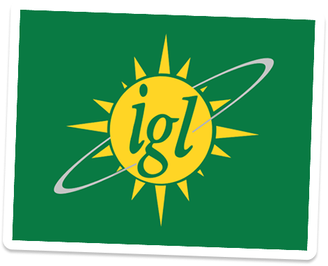 Existing IGL logo framed as the brand then reference