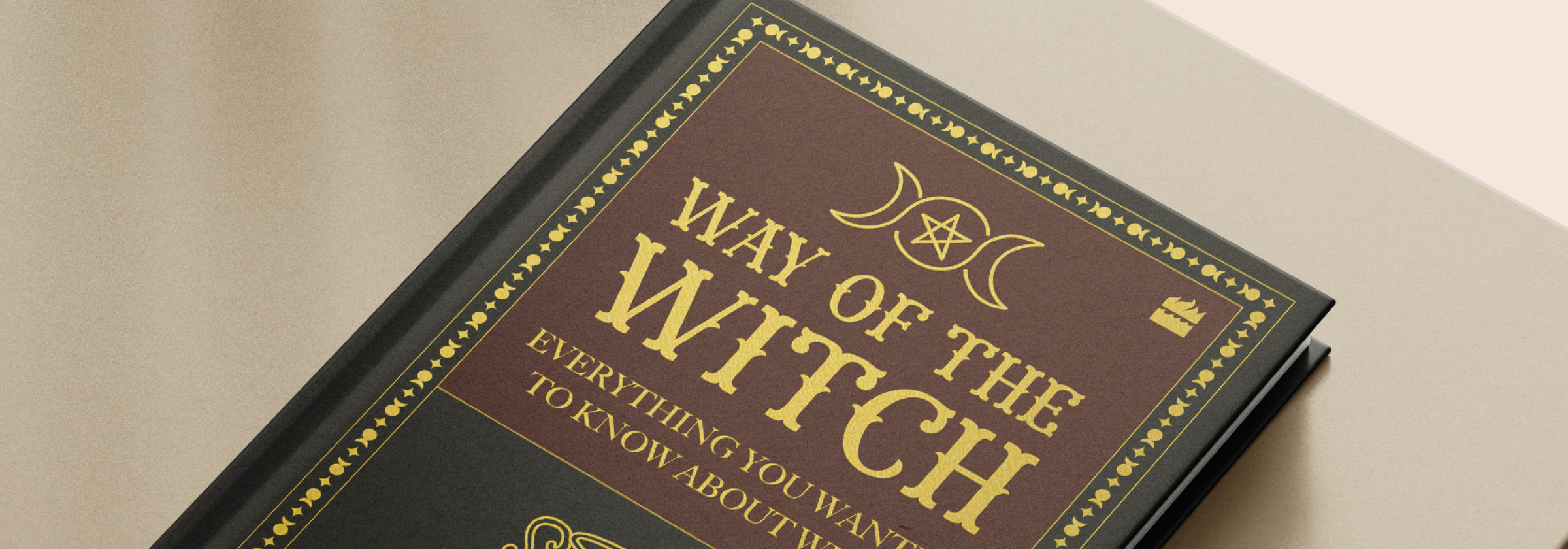 Way of the Witch hardcover with gold foil lettering on a textured surface