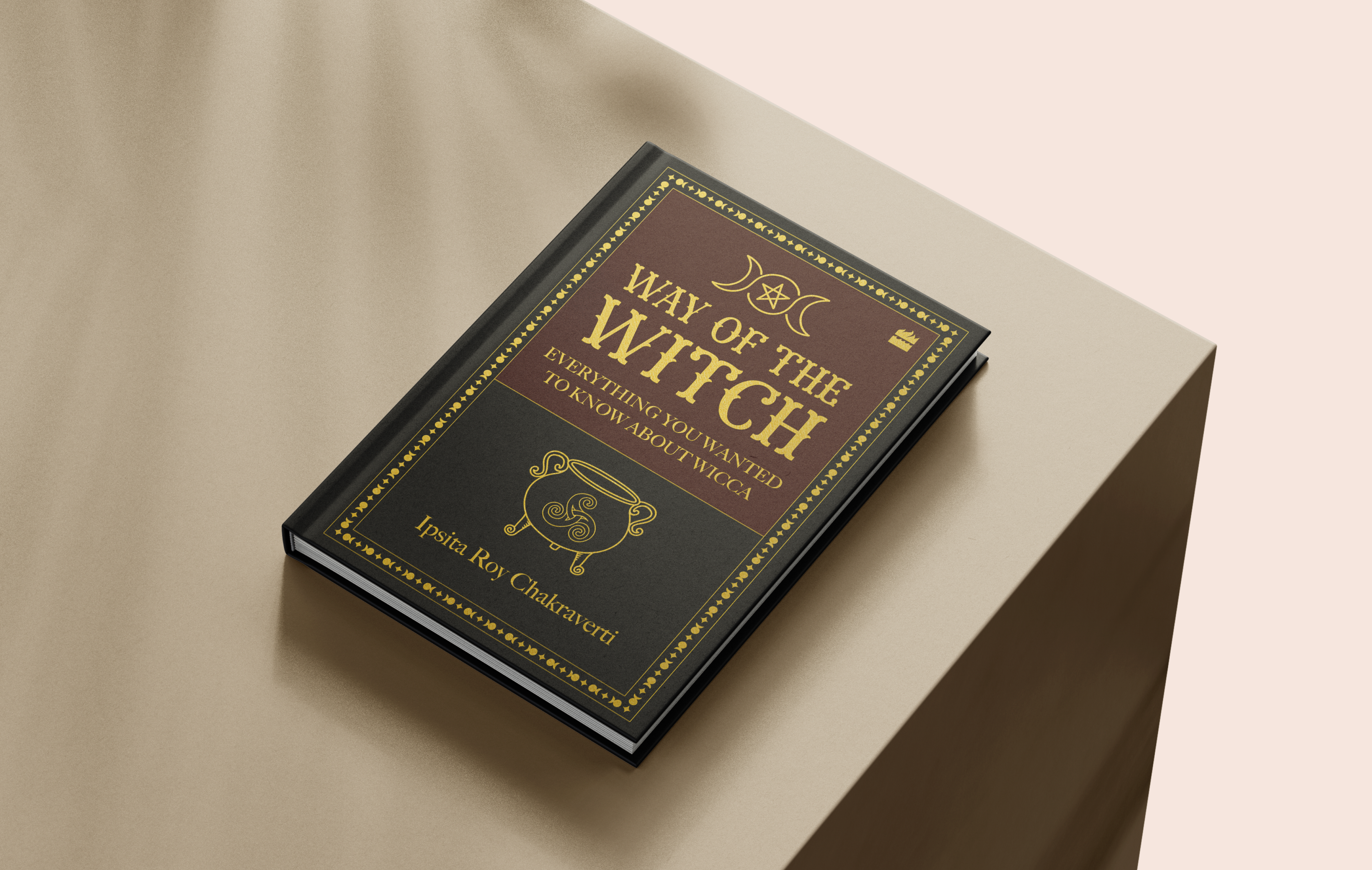 Final Way of the Witch hardcover resting on a stone pedestal